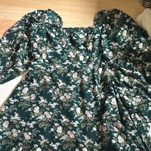 Floral Green Dress
